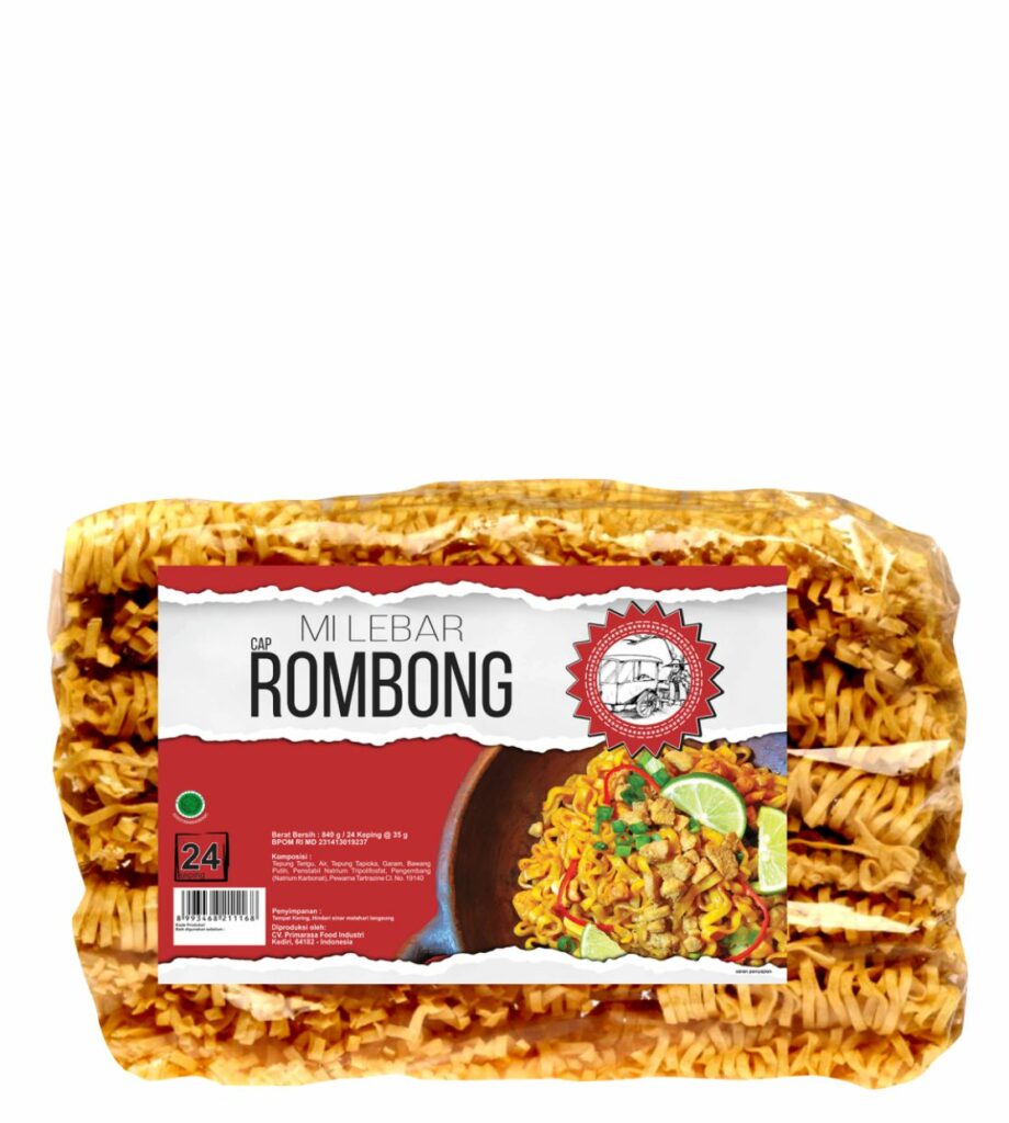 mie lebar cap romobong isi 24